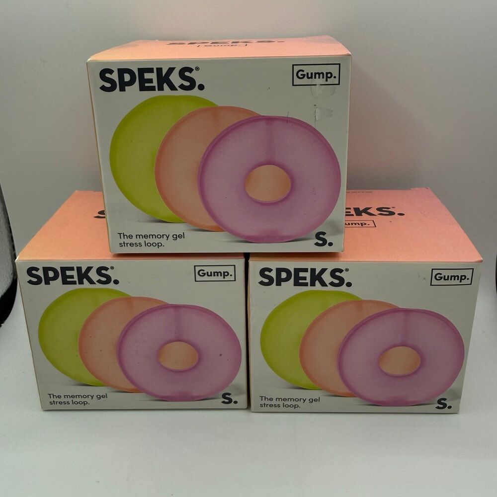 [3 Boxes] Speks - Gum Loop: 3 Loops Per Box (Reef, Moon Jelly, Algae) Squish Toy